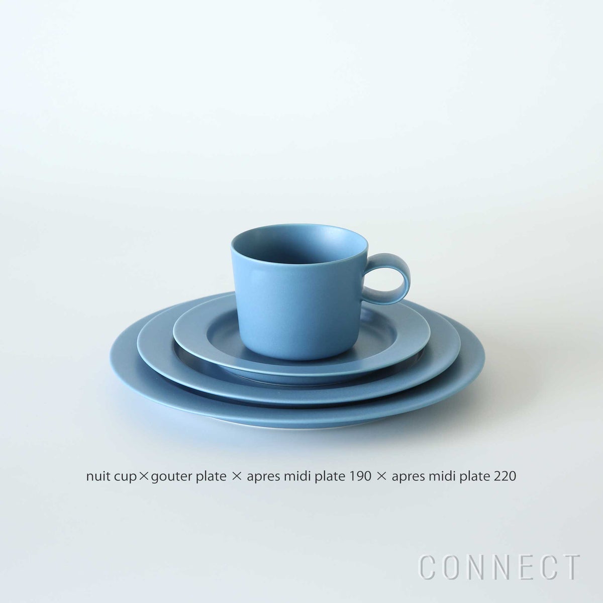 yumiko iihoshi porcelain（イイホシユミコ） / unjour（アンジュール） / apres midi plate 190 / 瀬戸内ブルー φ19cm