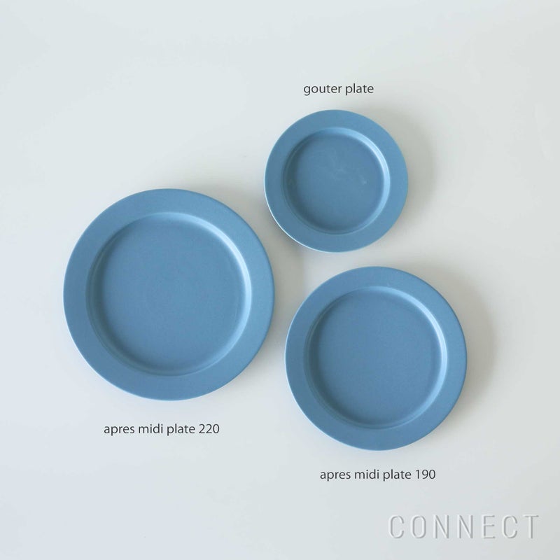 yumiko iihoshi porcelain（イイホシユミコ） / unjour（アンジュール） / apres midi plate 190 / 瀬戸内ブルー φ19cm