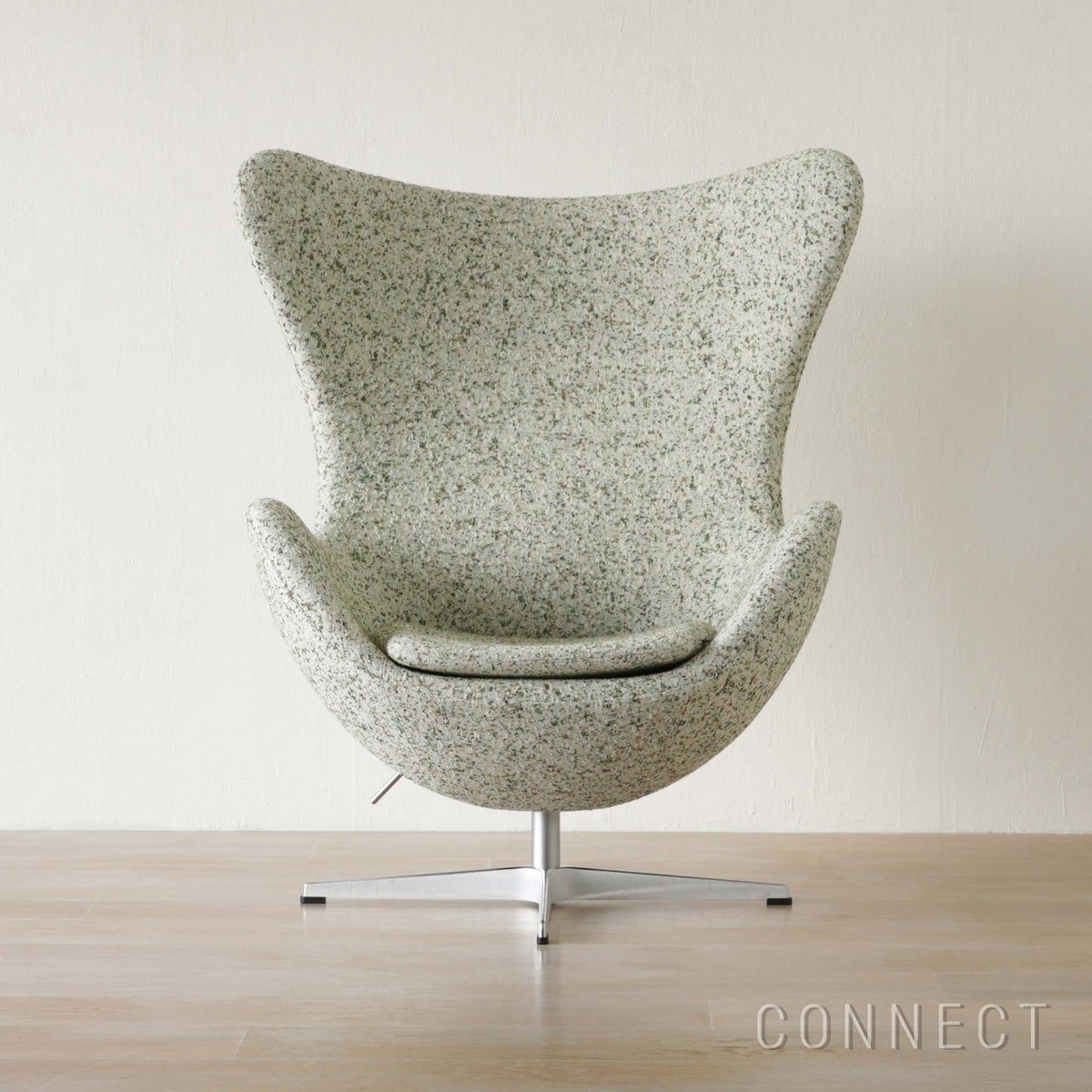 【数量限定】FRITZ HANSEN（フリッツ・ハンセン） / EGG（エッグチェア）Atom Edition / ラウンジチェア / Atom 0124 / ステンレススチール脚（サテン仕上げ）