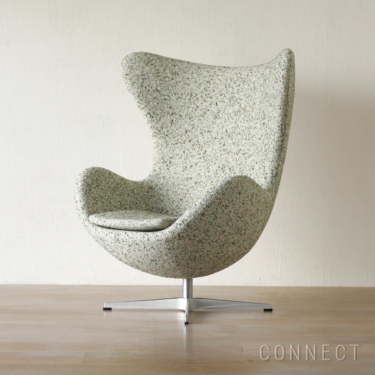 【数量限定】FRITZ HANSEN（フリッツ・ハンセン） / EGG（エッグチェア）Atom Edition / ラウンジチェア / Atom 0124 / ステンレススチール脚（サテン仕上げ）