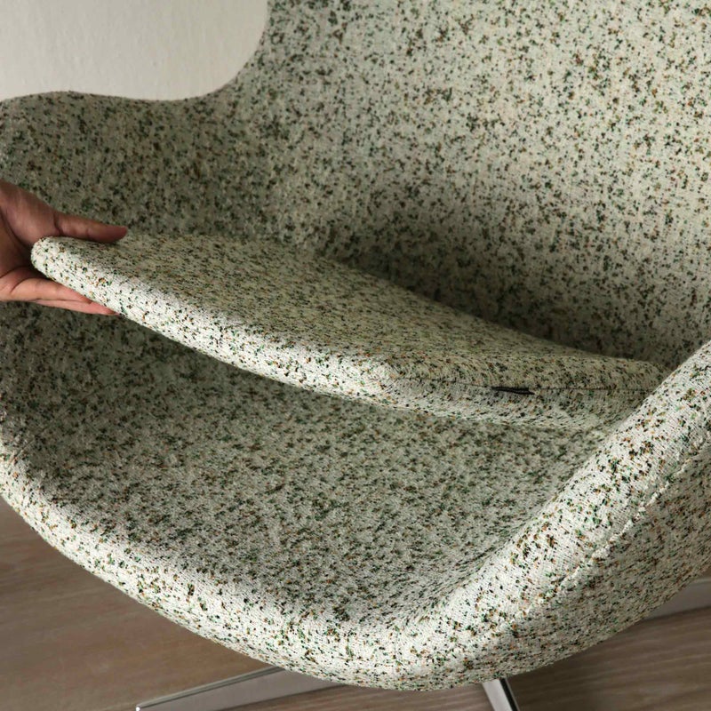 【数量限定】FRITZ HANSEN（フリッツ・ハンセン） / EGG（エッグチェア）Atom Edition / ラウンジチェア / Atom 0124 / ステンレススチール脚（サテン仕上げ）