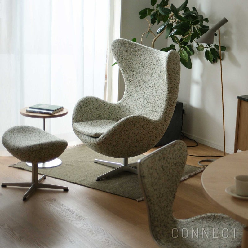 【数量限定】FRITZ HANSEN（フリッツ・ハンセン） / EGG（エッグチェア）Atom Edition / ラウンジチェア / Atom 0124 / ステンレススチール脚（サテン仕上げ）