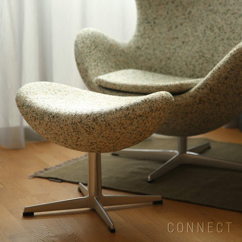 【数量限定】FRITZ HANSEN（フリッツ・ハンセン） / EGG FOOT STOOL（エッグチェア用フットスツール）Atom Edition / ラウンジチェア / Atom 0124 / ステンレススチール脚（サテン仕上げ）