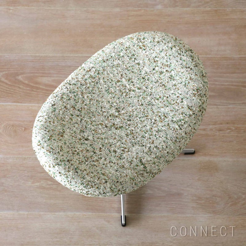 【数量限定】FRITZ HANSEN（フリッツ・ハンセン） / EGG FOOT STOOL（エッグチェア用フットスツール）Atom Edition / ラウンジチェア / Atom 0124 / ステンレススチール脚（サテン仕上げ）