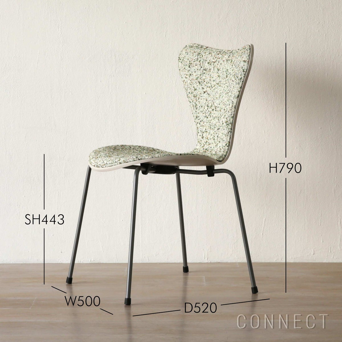 【数量限定】FRITZ HANSEN（フリッツ・ハンセン） / SERIES 7（セブンチェア）Atom Edition / ライトベージュ / カラードアッシュ / Atom 0124 / フロントパディング