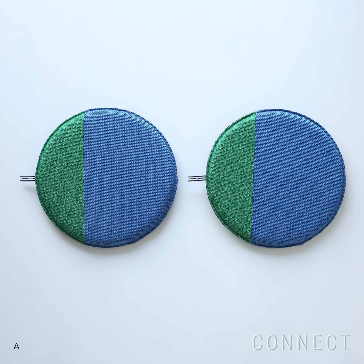 【一点もの】MELLEM（メレム） / Kvadrat/Raf Simons（クヴァドラ/ラフ・シモンズ） / ラウンドシートクッション / Masai（マサイ） アソート2点セット / 全3色 / クッション