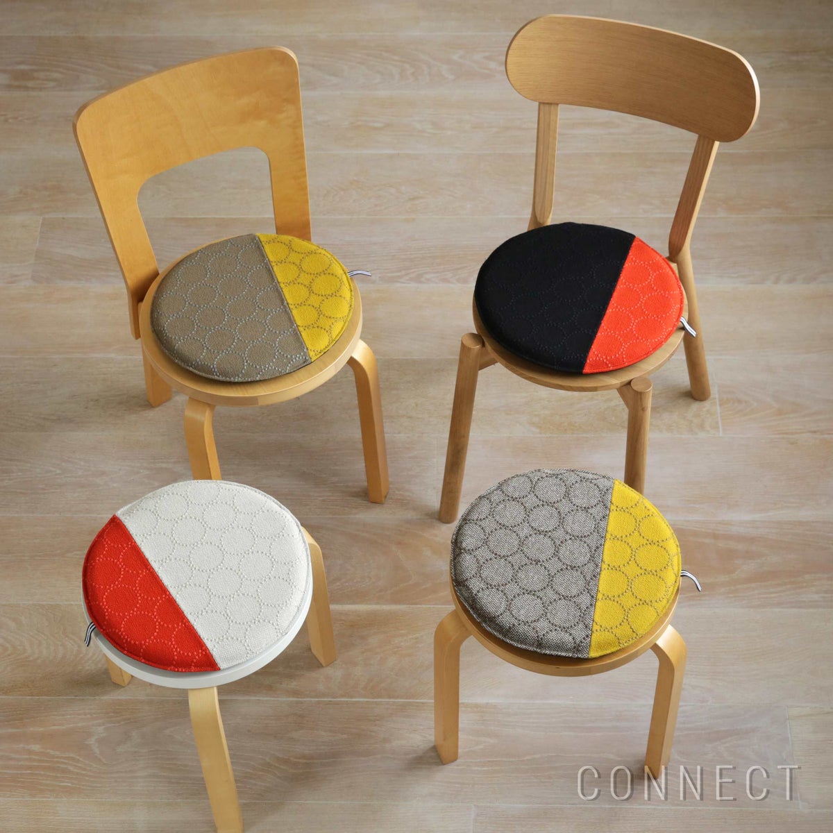 【一点もの】MELLEM（メレム） / Kvadrat（クヴァドラ） / ラウンドシートクッション / Tambourine Hallingdal（タンバリンハリンダル） アソート / 全4色 / クッション